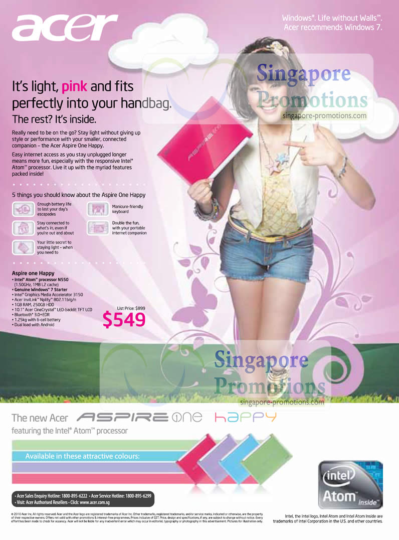 Acer Aspire One Happy Singapore Promotions