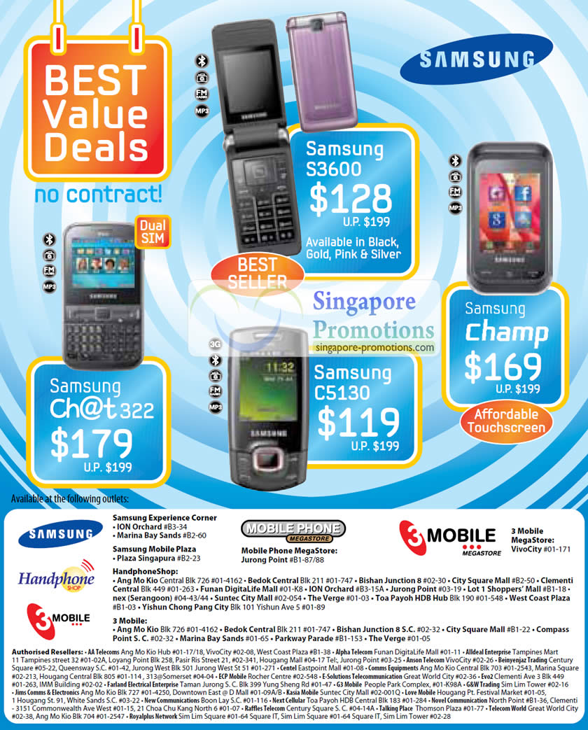 322 C5130 Champ Price List 31 Mar 2011 - Samsung Mobile 31 Mar ...